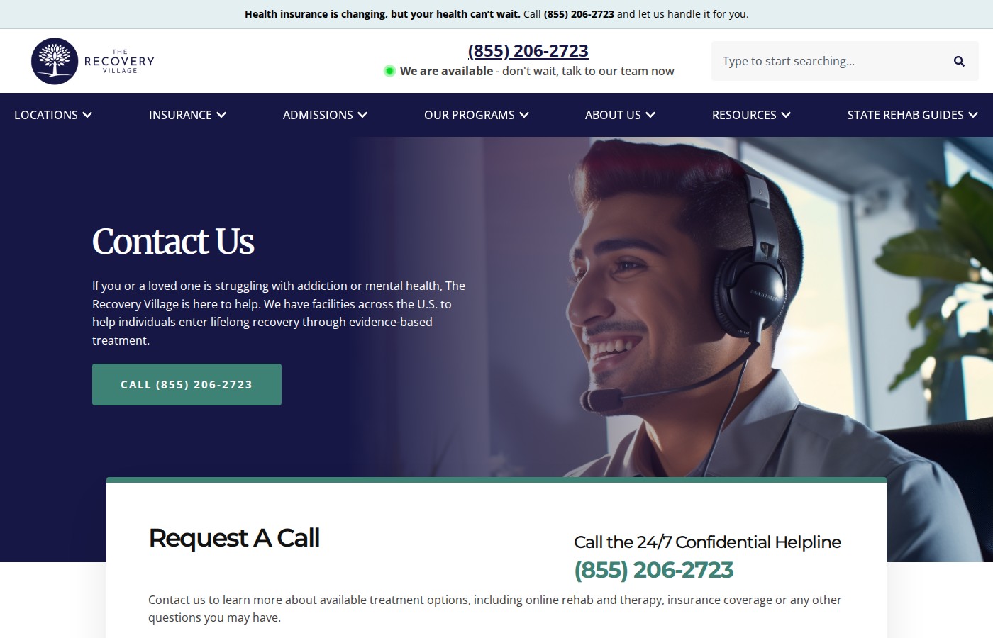 Detox of South Florida — Contact and crisis helpline page