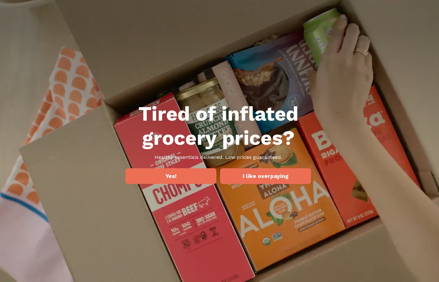 Organic E-commerce Homepage