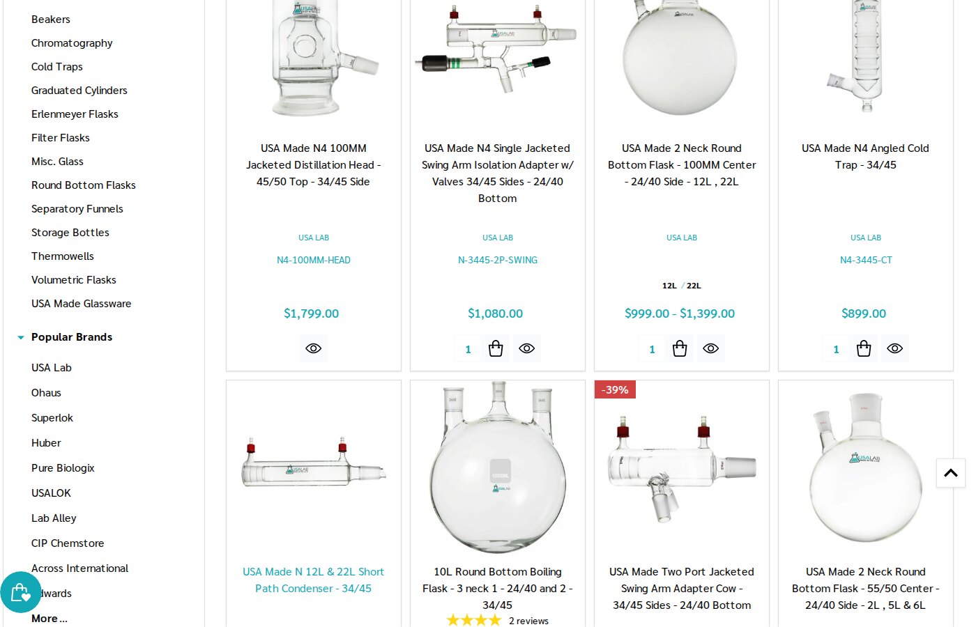 USA Lab glassware catalog