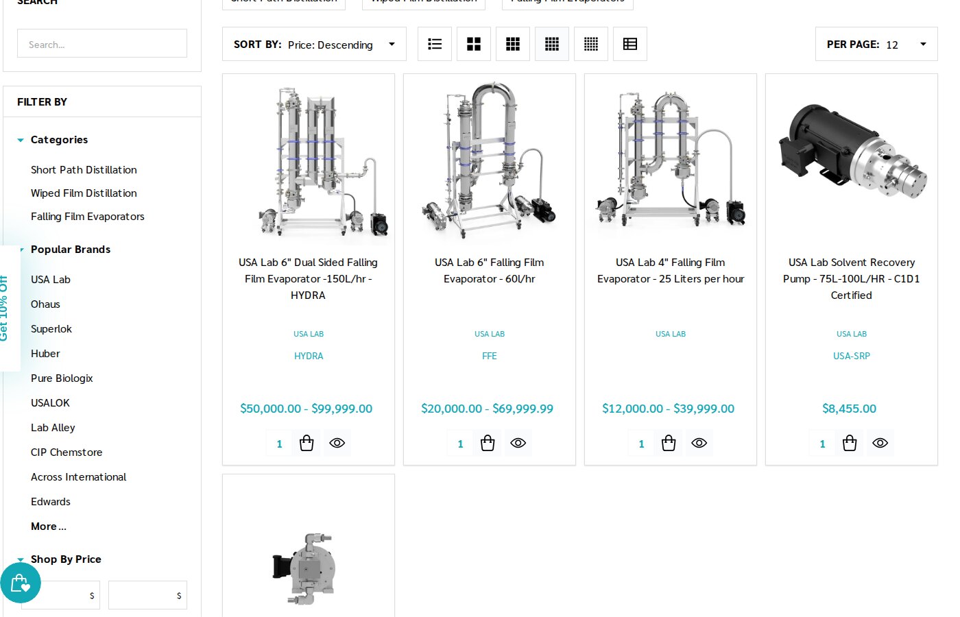 USA Lab category page