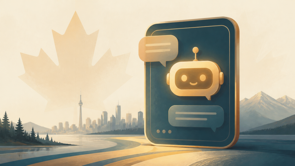 Which companies build AI chatbots for businesses in Canada?